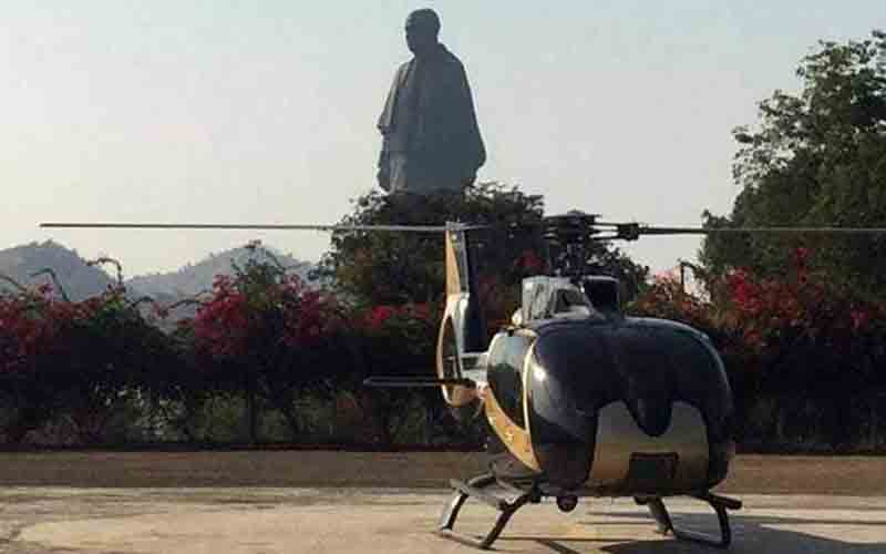 अब हेलिकॉप्टर से देख सकेंगे विश्व की सबसे ऊंची प्रतिमा ‘स्टैच्यू ऑफ यूनिटी’