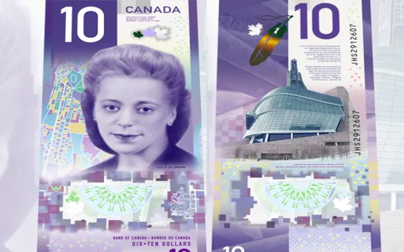 कनाडा का 10 डॉलर का नोट बना 'बेस्ट नोट ऑफ द ईयर'