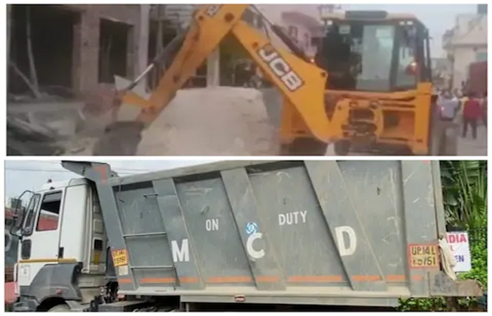 दिल्ली में अवैध निर्माण पर MCD ने चलाया हथौड़ा, 300 स्थानों पर चला बुलडोजर, 77 साइट सील