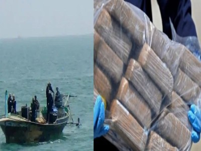 गुजरात में पाकिस्तानी नौका से बरामद हुई 400 करोड़ रुपये की 77 किलो हेरोइन, 6 गिरफ्तार