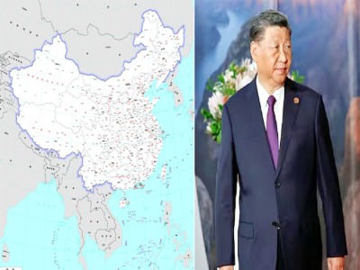 चीन ने जारी किया नया मैप, फिर अरुणाचल से ताइवान तक को बताया अपना हिस्सा
